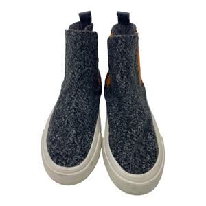 NWOT Seavees Laguna Chelsea Boot 5 Womens Wool Flannel Pull On Comfort Ankle
